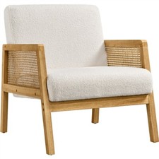 Rattan Sides Accent Chair with