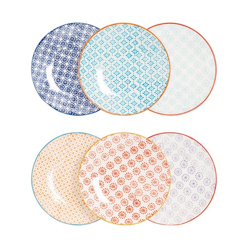 Hand printed side plates - plates,