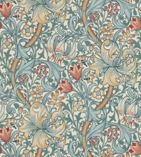 1 Roll of William Morris  & Co Golden Lily Wallpaper 210401 Colour Slate/Manilla