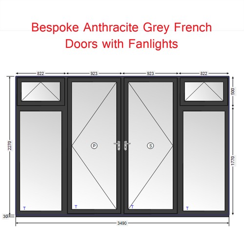 Anthracite grey white - anthracite, upvc