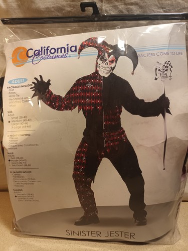 Sinister jester clown adult - sinister,