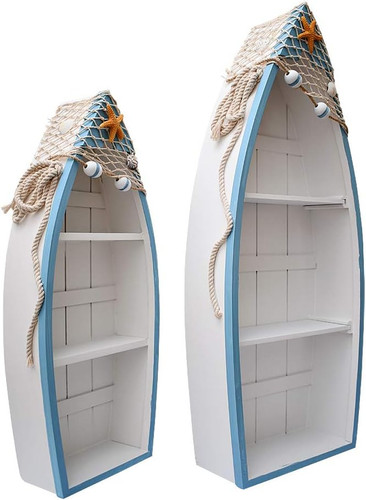 Nautical wooden boat shelf - shelf, set