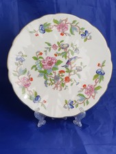 Vtg Aynsley Pembroke Collector Plate, 21 cm Fine Bone China, Floral & Bird motif