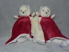 Marks and Spencer Pooh comforter  soft toy  TWO red blankie