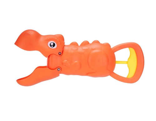 Orange dinosaur hand grabber - orange,