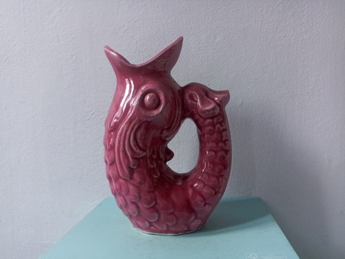 Vintage gluggle jug pink - gluggle, –