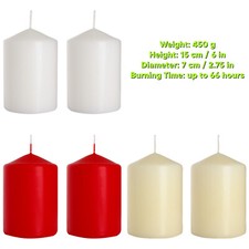 Pillar Candles, Pack of 2
