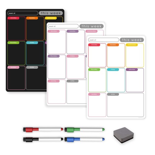 Magnetic weekly planner and - planner,