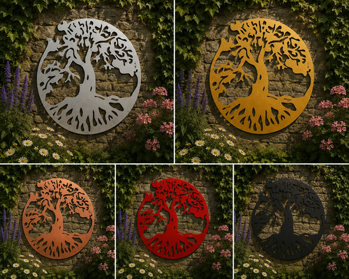 Tree life metal wall - of, art