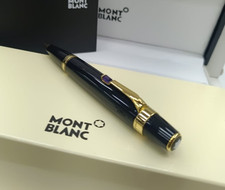Fantastic Montblanc Special Edition Boheme Black + Gold Color Ballpoint Pen
