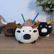 Highland Cow Yarn Bowl | 3D