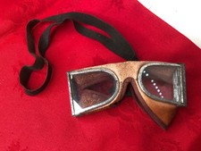 Pair Original NOS  WW I RFC RAF Flying Goggles Motorcycle  Desert Driving