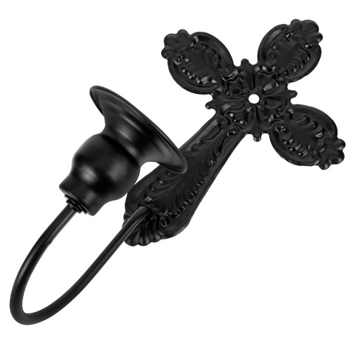 Wall mounted iron candle - mounted,