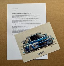 Prodrive P25 Press Photograph + Press Release - Subaru Impreza 22B