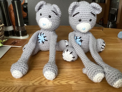 New pair teddy handmade - new,