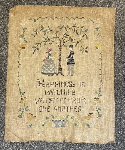 Unique antique sampler ready - sampler.,