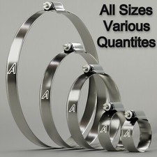 Stainless Steel Hose Clips Pipe Clamps Jubilee type 304ss Fully Stainless