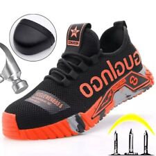 Men's Work Shoes Steel Cap Shoes Women's Breathable Safety Shoes
