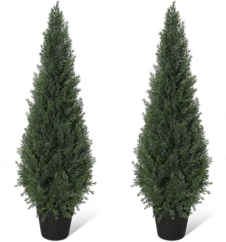 2pcs artificial cypress - 2pcs,