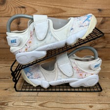 Nike Trainers Womens UK 5.5 Air Rift Print Cherry Blossom Summer Beach Split Toe