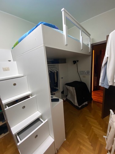Letto soppalco con scaletta - a,