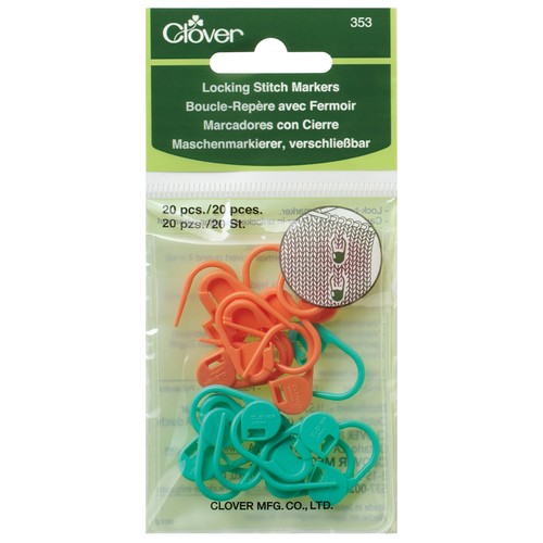 Clover stitch markers locking - stitch,