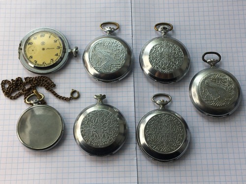 Lot pocket watch molnija - of,