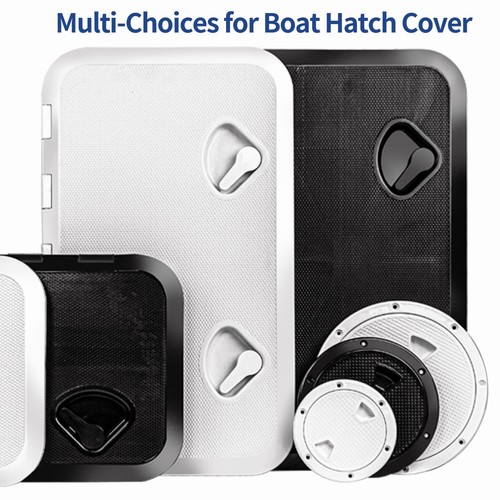Boat hatch white black - boat, 6"
