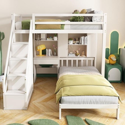 Kids bunk bed - bunk, desk