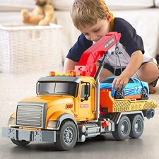 Tow Truck Toy Large Transporter With Light/Sound Function Safe Premium PP Materi