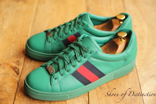Gucci ace green - ace, leather
