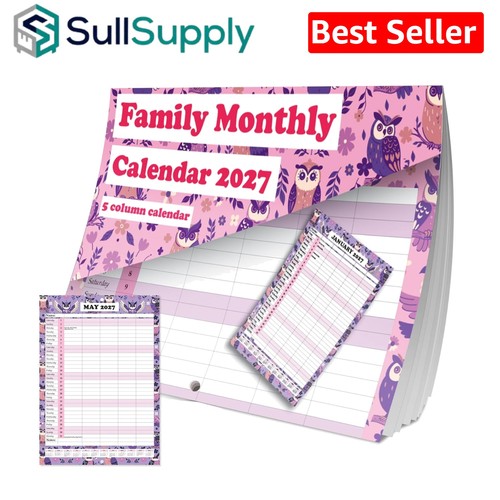 2027 family wall calendar a3 - 2027,