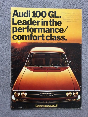 Audi 100 brochure good - gl,