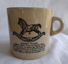 Vintage Pearson's of Chesterfield Adverstising Stoneware Mug Made in England