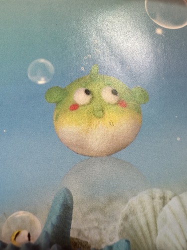 Needle felting kit pufferfish - needle,