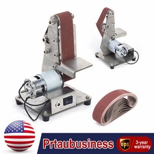 DIY Mini Belt sander Knife Apex Edge sharpener Polishing Grinding Machine w/Belt