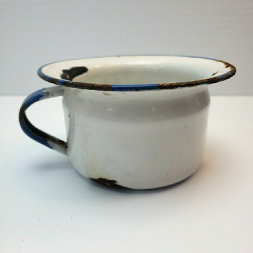 Vtg chamber pot enamel - vtg,