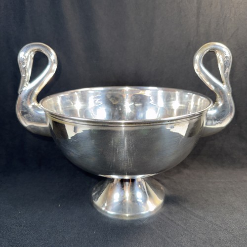 Garrard silver plate swan - plate,