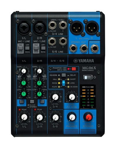 Yamaha mg06x channel mixer - yamaha, 6-channel