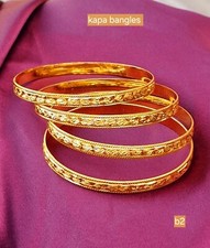 kapa Ethnic Bangles 22k Gold Plated Indian Jewelry Bollywood Bracelet set.