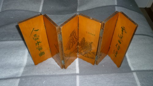 Vintage folding screen divider - screen,