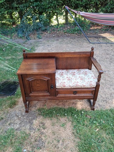Vintage oak telephone - oak,