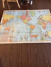 WWII Era World Map 1940s