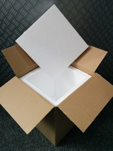 Polystyrene lined flat pack - 25,