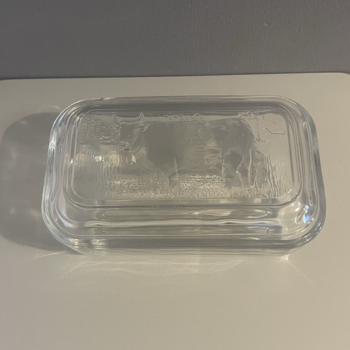 Vintage arcoroc glass - glass, butter