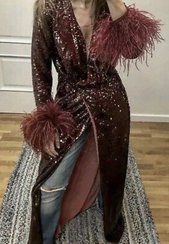 Zara wrap sequin - wrap, dress