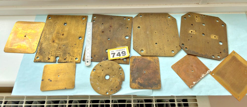 Model engineer brass plate - model,