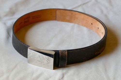 Dolce gabbana leather belt - d&g,