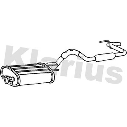 Exhaust rear back box for - exhaust,