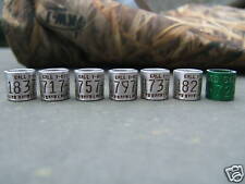 7 Duck/Goose 1 Reward Band bands decoy,calls, $100 REWARD duck band